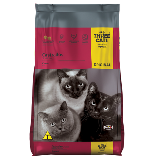 THREE CATS / Castrados / Gatos / Adulto / 1 kg