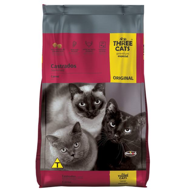 THREE CATS / Castrados / Gatos / Adulto / 15 kg