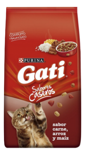 PURINA GATI / Gatos / Adulto / Carne, Arroz y Maiz / 15 KG