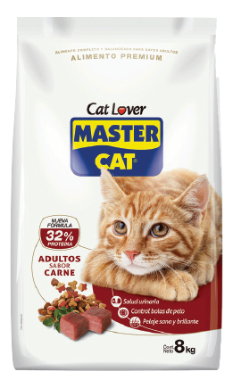 MASTER CAT / Gatos / Adulto / Carne / 8 KG