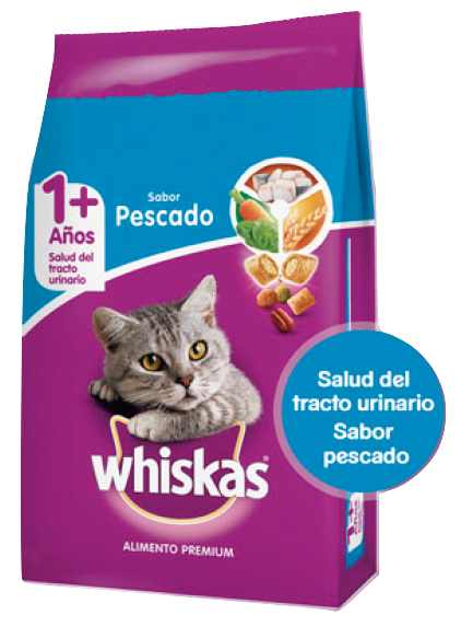 WHISKAS / Gatos / Adulto / Pescado / 3 KG